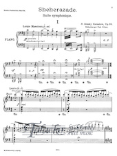 Scheherazade: réduction pour piano à deux mains par Paul Gilson